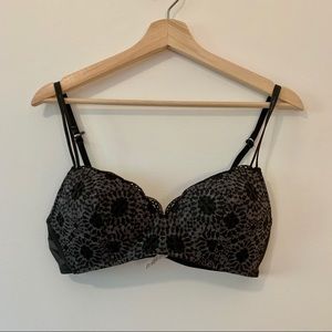 SOLD! Aerie Real Happy Wireless Pushup Bra in Gray